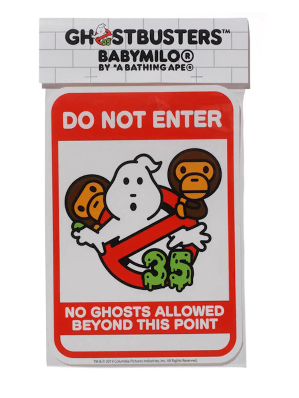 BAPE x Baby Milo x Ghostbusters 35th Anniversary Sticker